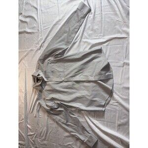 Lands’ End Men’s Grey Cotton Long Sleeve Tailored Fit Shirt 16-34